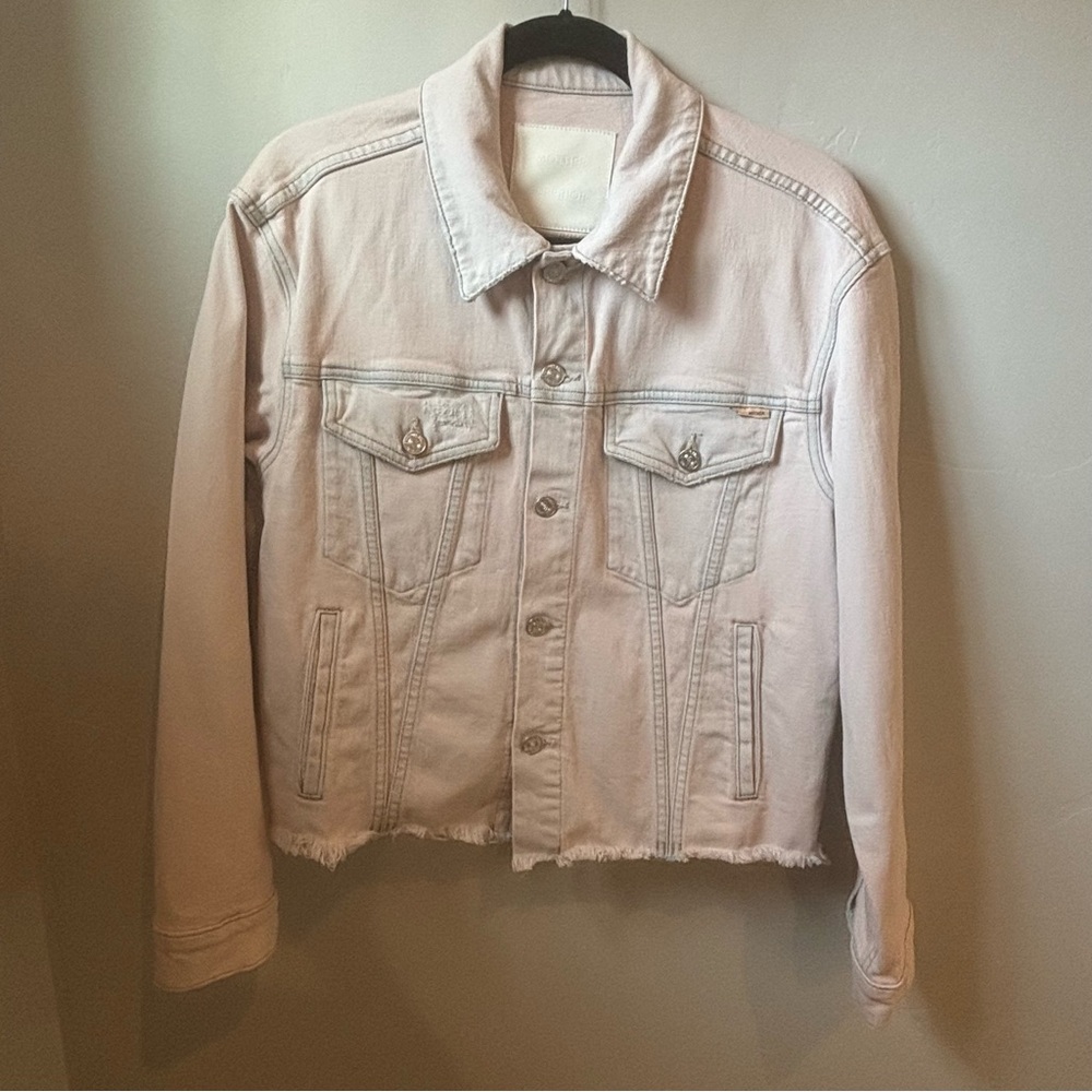 MOTHER Light Pink Denim Jacket